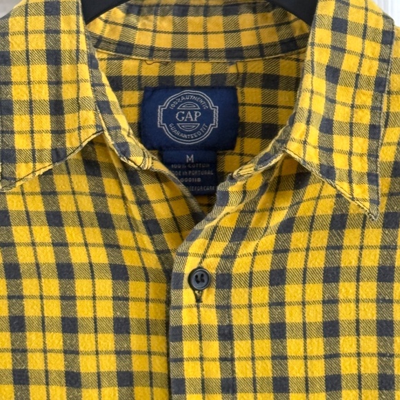 Men's GAP Flannel Shirt Button Down Long Sleeve Size M - Picture 5 of 10